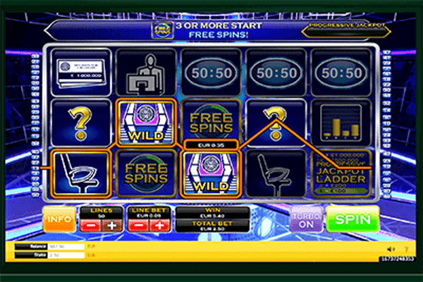 Slot who wants to be a millionaire
