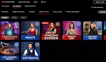 pokerstars live casino