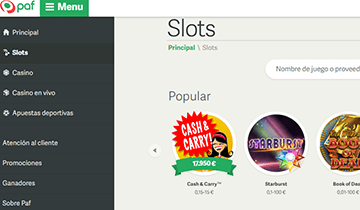 paf online casino slots