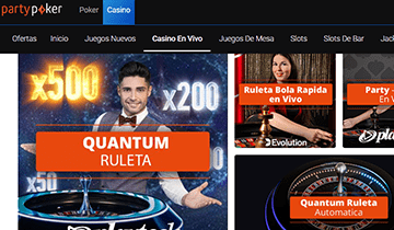 PartyPoker live casino