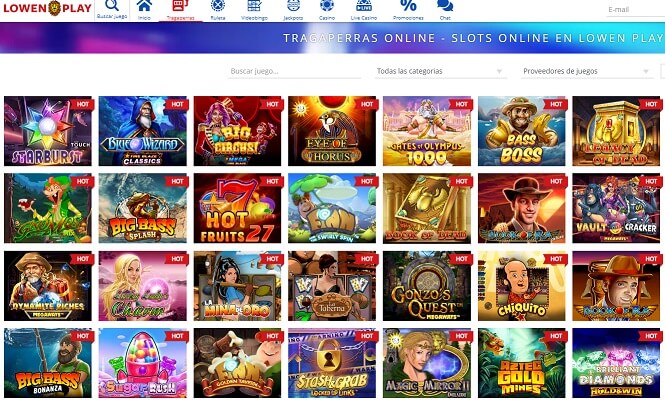 Tragamonedas de Lowenplay