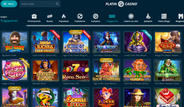 Platin casino games