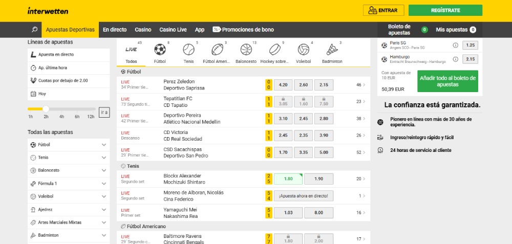 Interwetten Bets
