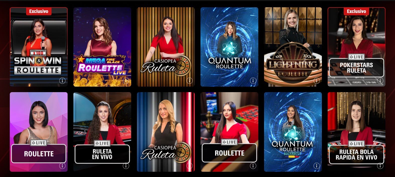 Live roulette at PokerStars