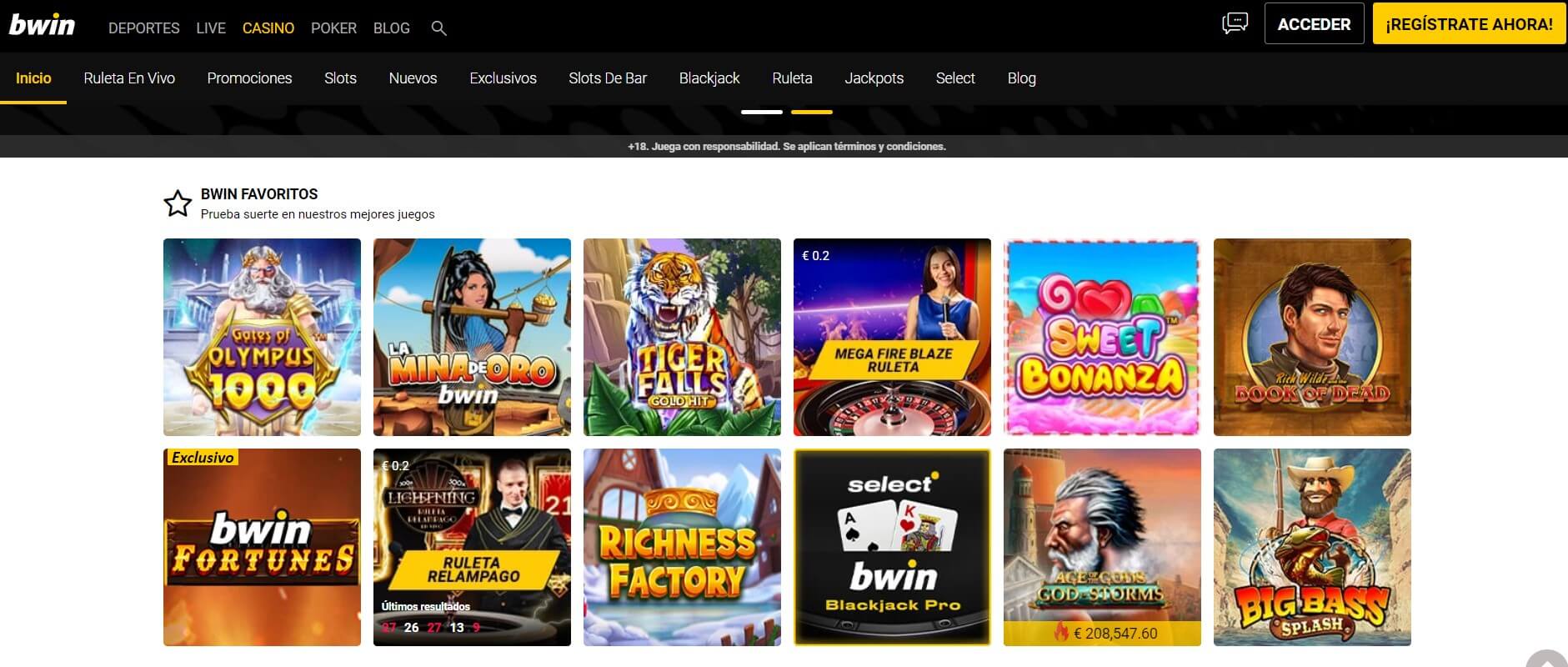 Bwin game variety