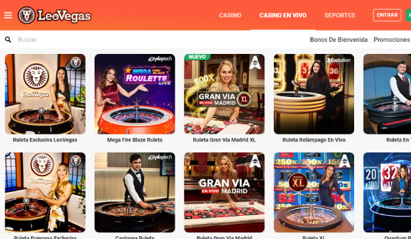 leo vegas live casino