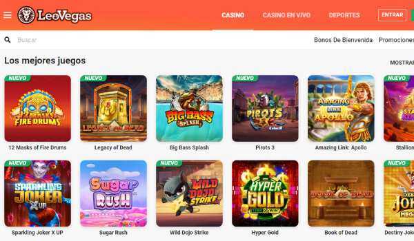 leo vegas online casino games