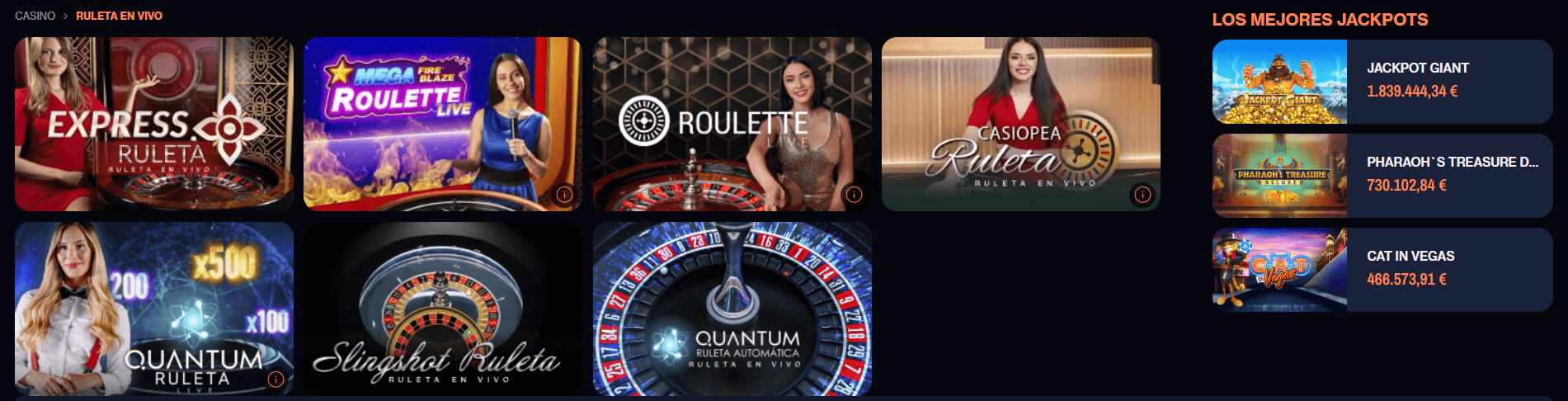 Retabet live casino